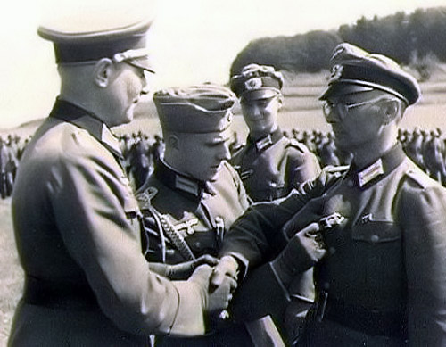 Award ceremony for the 1939 Clasp to the 1914 iron cross