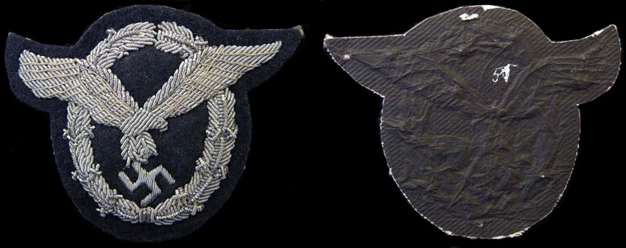 Officer's Pilot's badge. Bullion