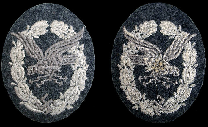 Radio Operator/Air Gunner badge in cloth