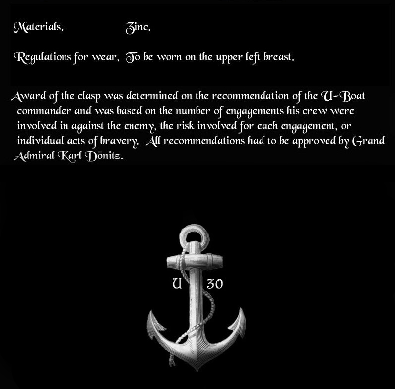 U-boat combat clasp-silver