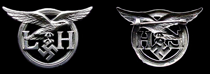 civilian female Luftwaffe auxiliary service brooch